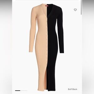 Staud Shoko Colorblocked Midi-Dress